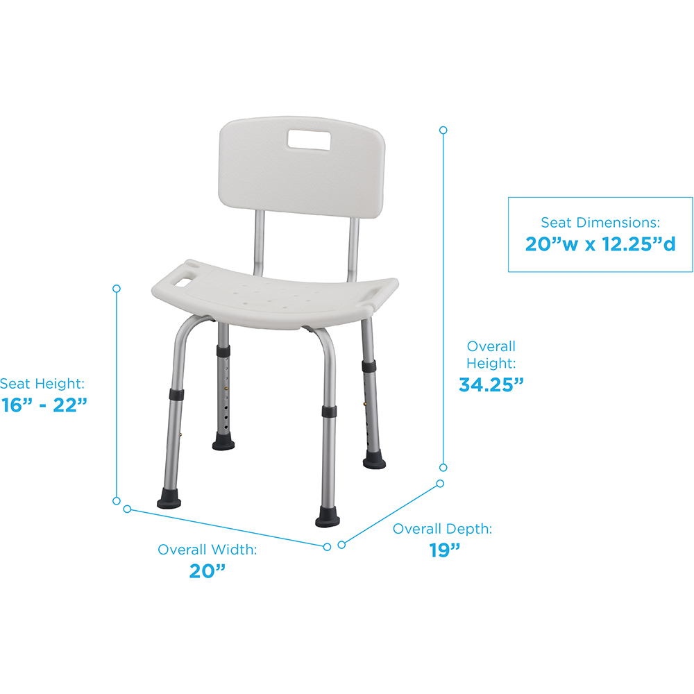 Bath Seat with Back | CareLinc Medical Equipment & Supply